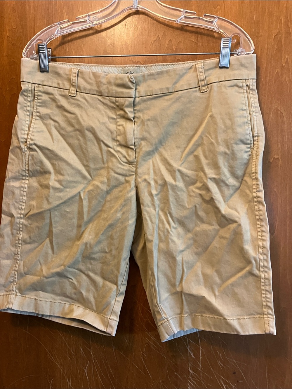 J Crew Caramel Bermuda Shorts Size 10